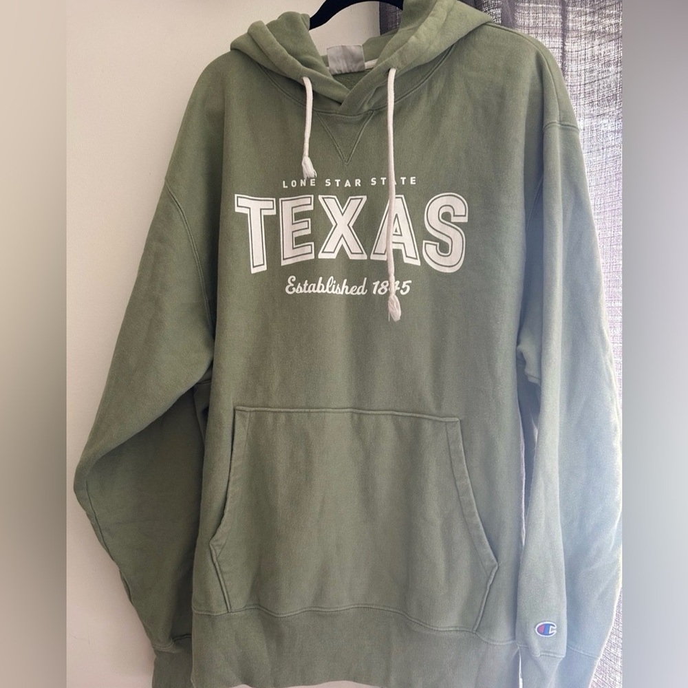 Green Champion Texas Hoodie